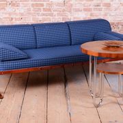 Czech Bauhaus Chrome and Beech Sofa attributed to Robert Slezak, 1930s
