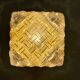 Vintage amber glass wall or ceiling light globe