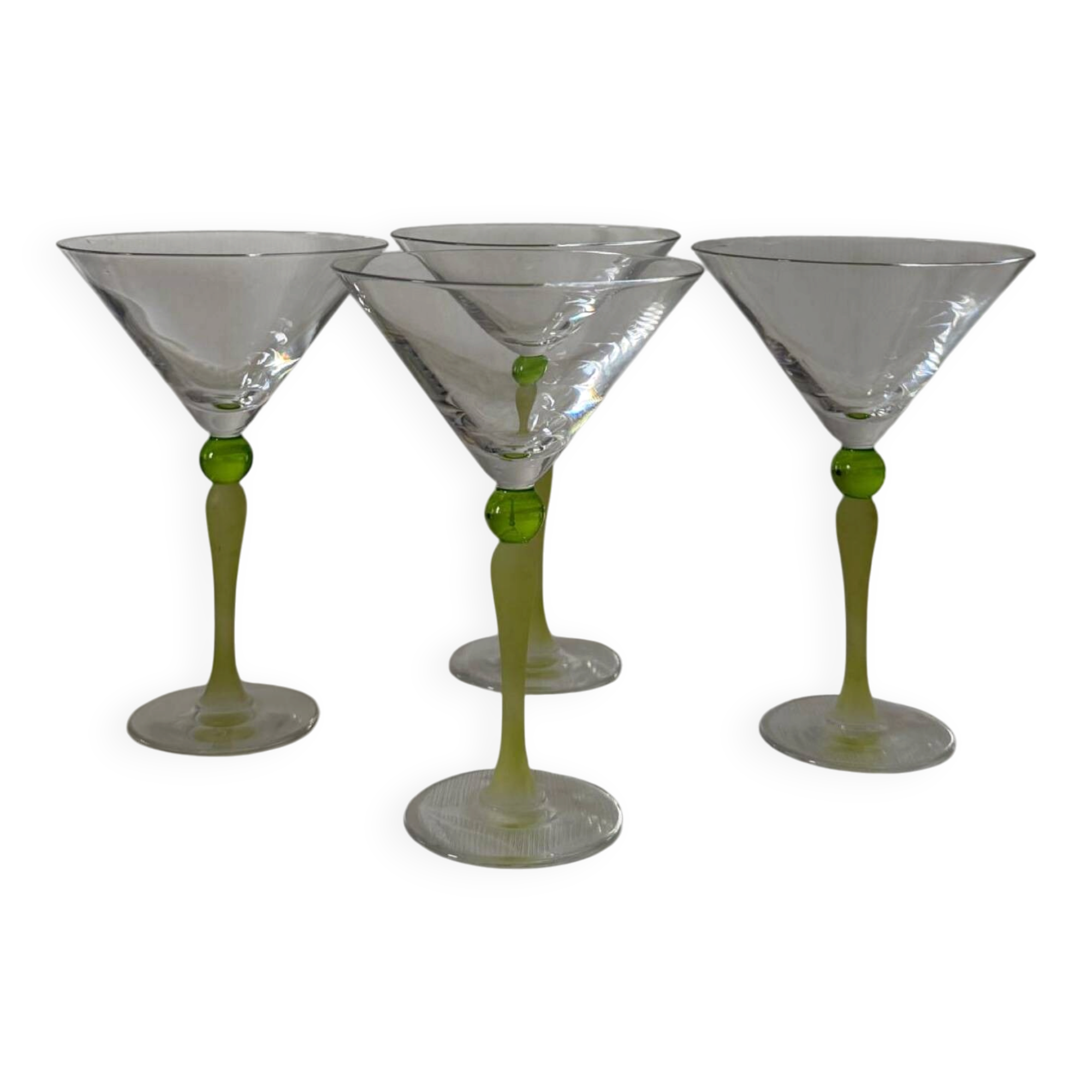 Lot verres à cocktails vintage
