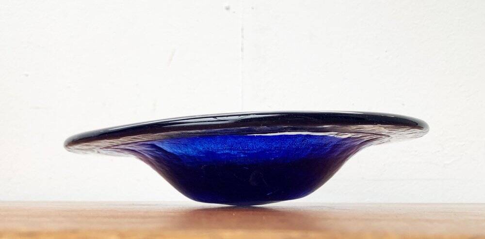 Mid-century Swedish glass bowl from Pukeberg Glass, 1960s.