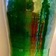 Enamelled ceramic vase, art deco