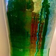 Vase en céramique émaillé , art deco
