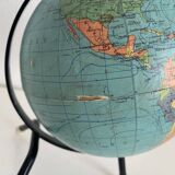 Vintage 1963 tripod terrestrial globe Taride Paris - 22 cm