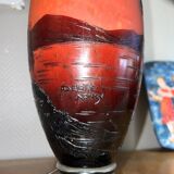 Glass paste lamp from the Art Nouveau period around 1900