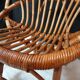 Fauteuil enfant en rotin vintage