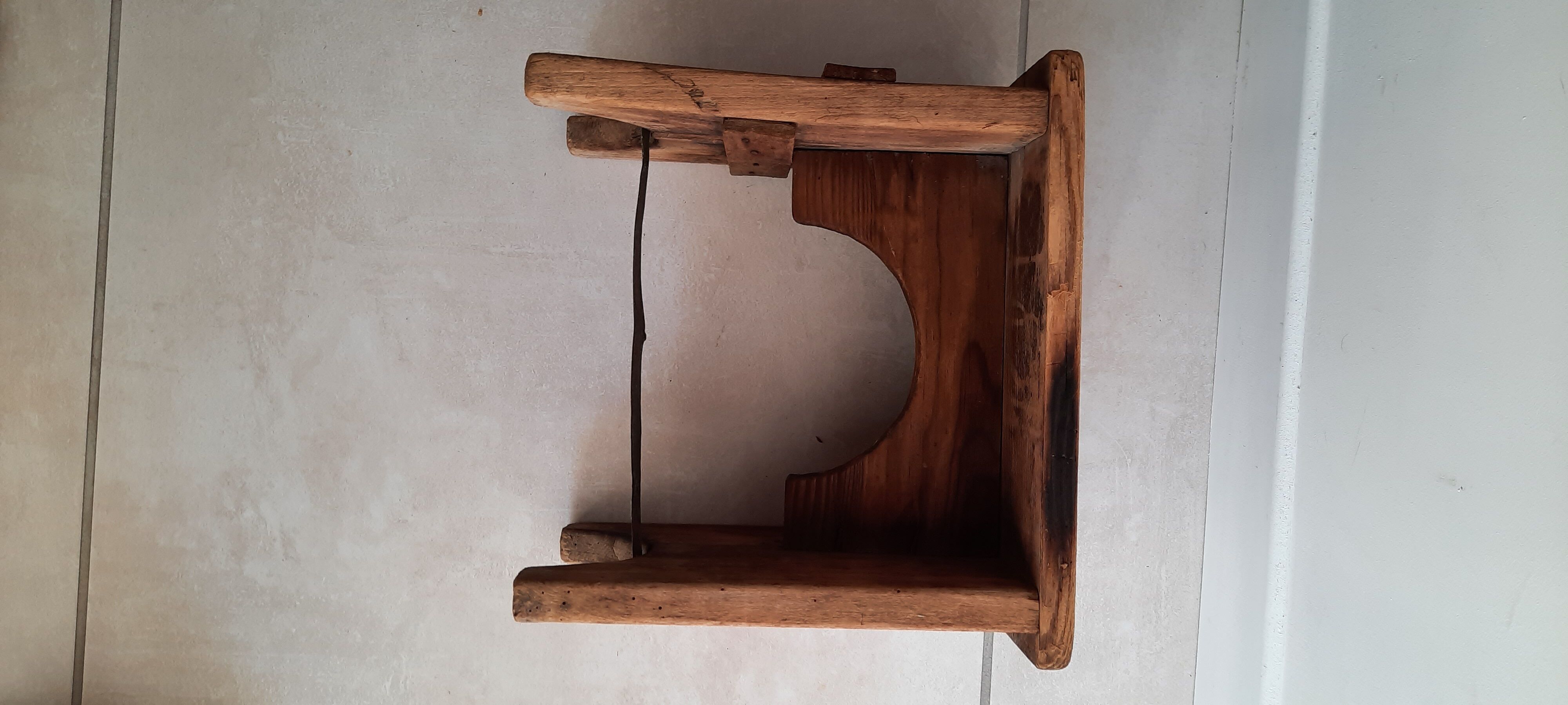 Bench in very old pine