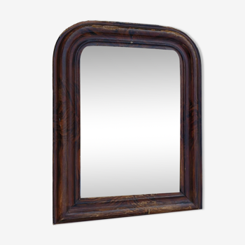 Louis Philippe mirror 42 x 55 wood and stucco