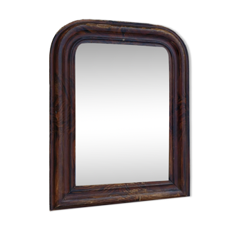 Louis Philippe mirror 42 x 55 wood and stucco