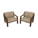 Pair of Czech vintage armchairs