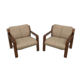Pair of Czech vintage armchairs