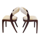 Paire de chaises gondole Baumann vintage 1970