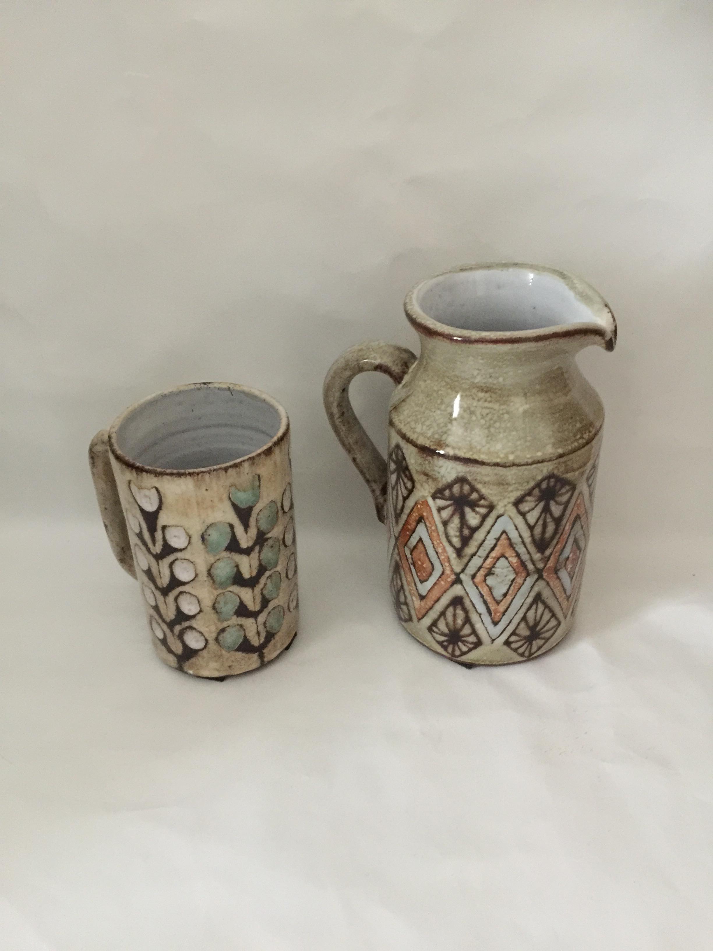 Set of two Malarmey ceramics