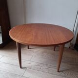 Round Scandinavian coffee table