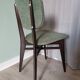 Green boucle Scandinavian chairs
