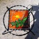 Vintage plant stand with Vallauris pottery.