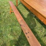 Farmhouse table and 2 benches