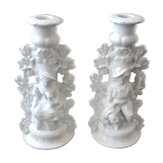 Pair of candlesticks "shepherd and shepherdess"