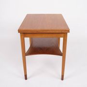Folding table - Teak & Beech - Brass fittings - Børge Mogensen - Søborg Furniture Factory - 1950s