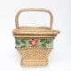 Old child wicker basket