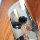 Space Age polished stainless steel wall light from the 1970s