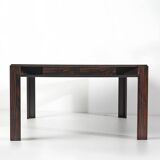 Table attribuée à Gianfranco Frattini en ébène Massacar Italie 1970