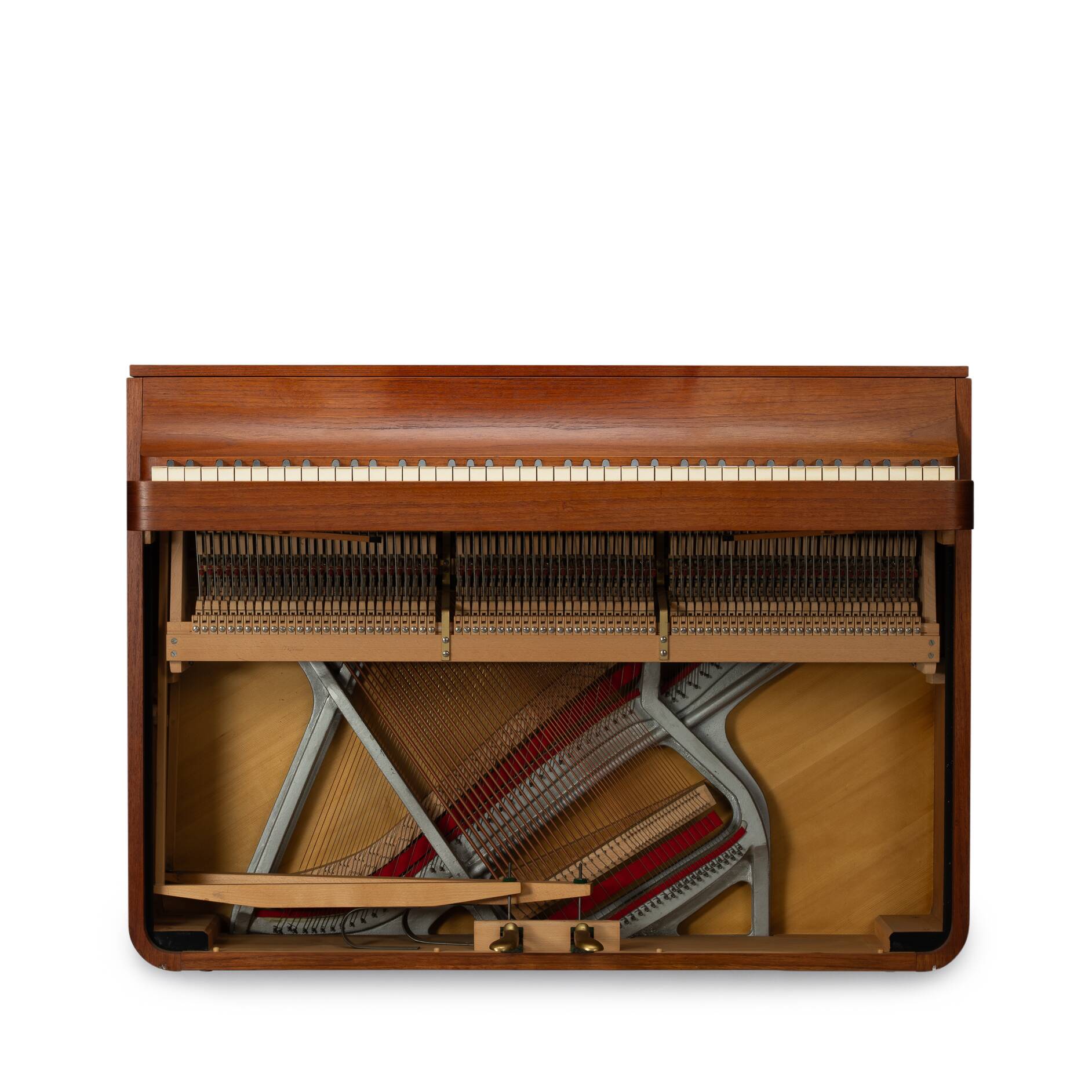 Danish Design Teak Pianette by Louis Zwicki, 1950s