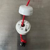 Lot 2 suspensions emaillees vintage 24,5 cm