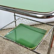 60s Kids Table with 4 Colourful Folding Chairs – Vintage Children Furniture Set