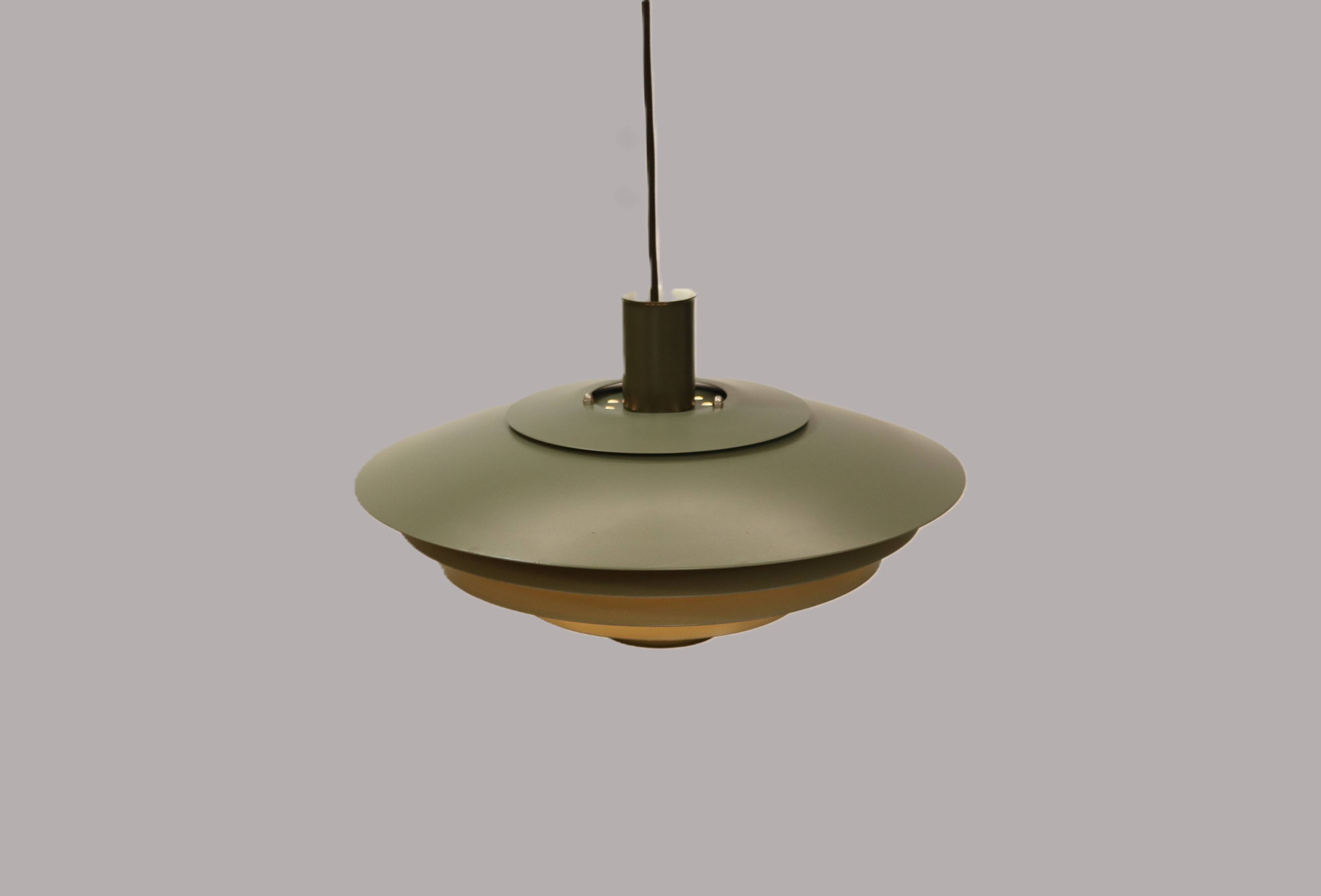 Unique green-coloured Nordic pendant lamp by Form Light model 52610, Denmark.