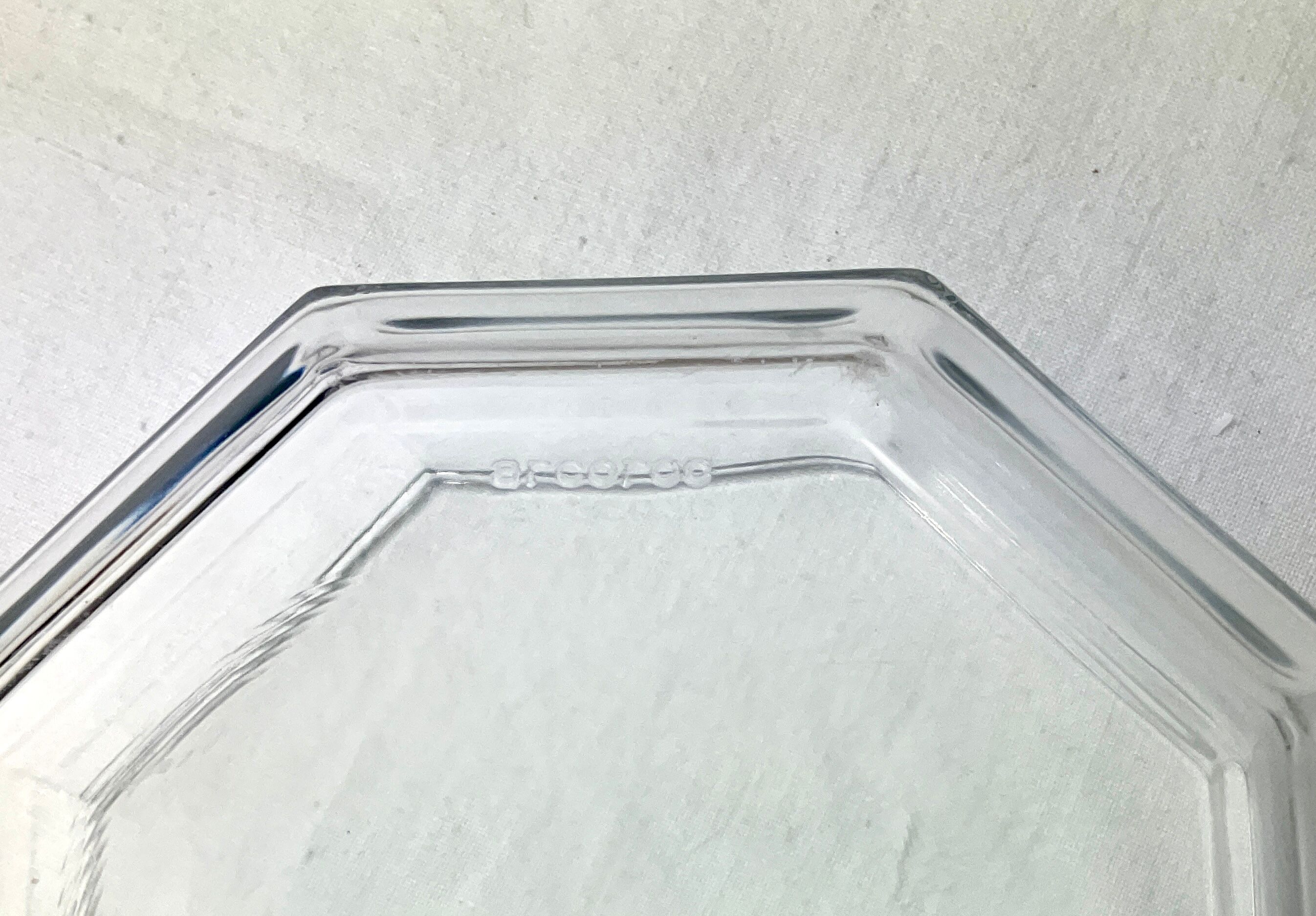 Sugar candy octagonal glass Arcoroc