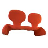 SOFA "DJINN" BY OLIVIER MOURGUE EDITION AIRBORNE - ORANGE-RED
