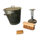 Lessiveuse poupée avec brosse et savon