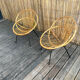 Rattan armchairs