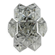 Mid-century crystal sconce by Kinkeldey, Germany, 1970s