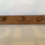 Wooden wall coat rack