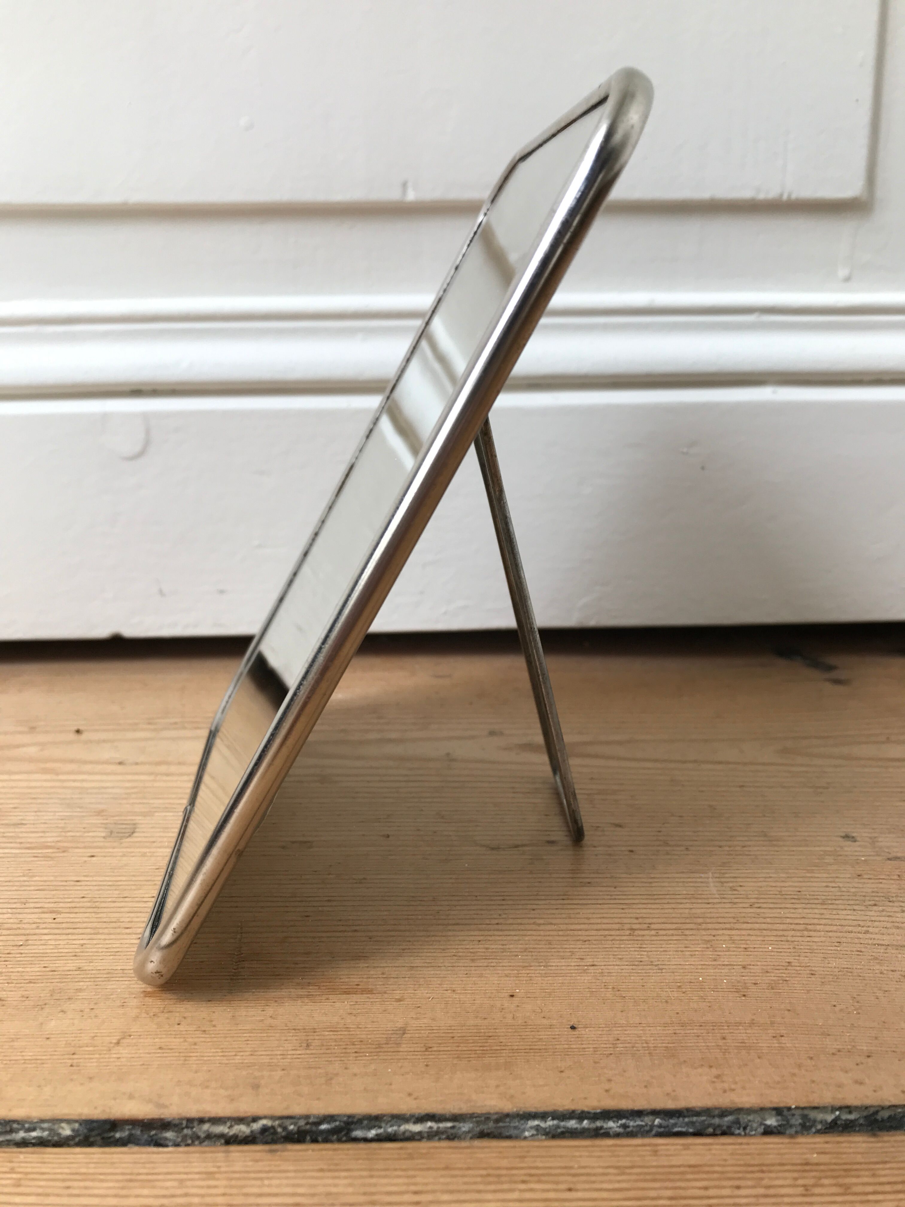 Miroir de barbier à poser ou à accrocher années 50-60 13x18cm
