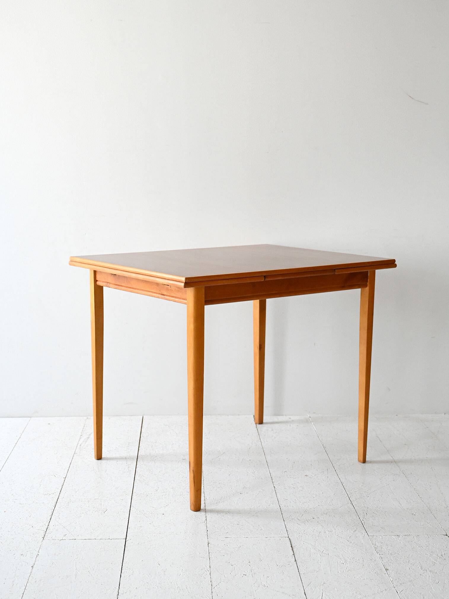 Vintage Scandinavian Teak and Oak Dining Table