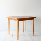 Vintage Scandinavian Teak and Oak Dining Table