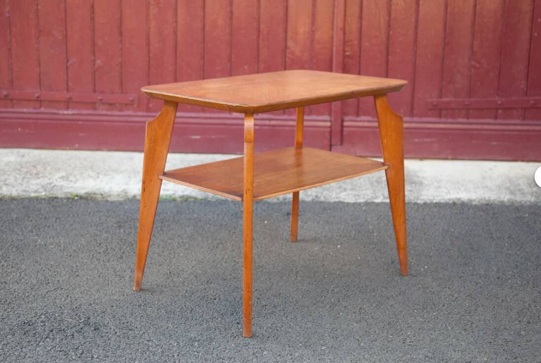 Vintage table, coffee table, wooden table, Scandinavian style table, modernist, minimalist, decoration