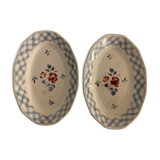 Pair of raviers Digoin Sarreguemines model Bastia