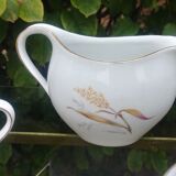 Coffee service Eschenbach Bavaria-Germany in fine porcelain decoration wheat Vintage years 70/80s
