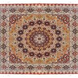 Egyptian Oriental Rug: 2.00 x 2.00 Meters - Pure Silk - Handmade
