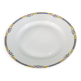 Grand plat de service rond mi-creux Bernardaud Limoges – Art Déco – A718