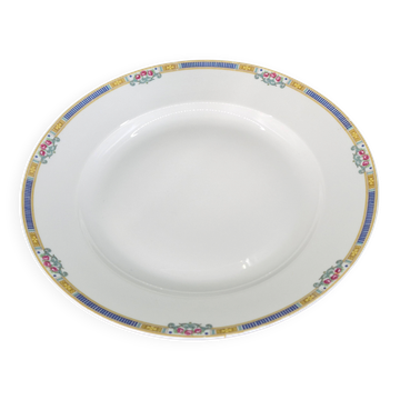 Large round serving dish, semi-deep, Bernardaud Limoges – Art Deco – A718