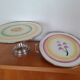 Duo of vintage cake dishes