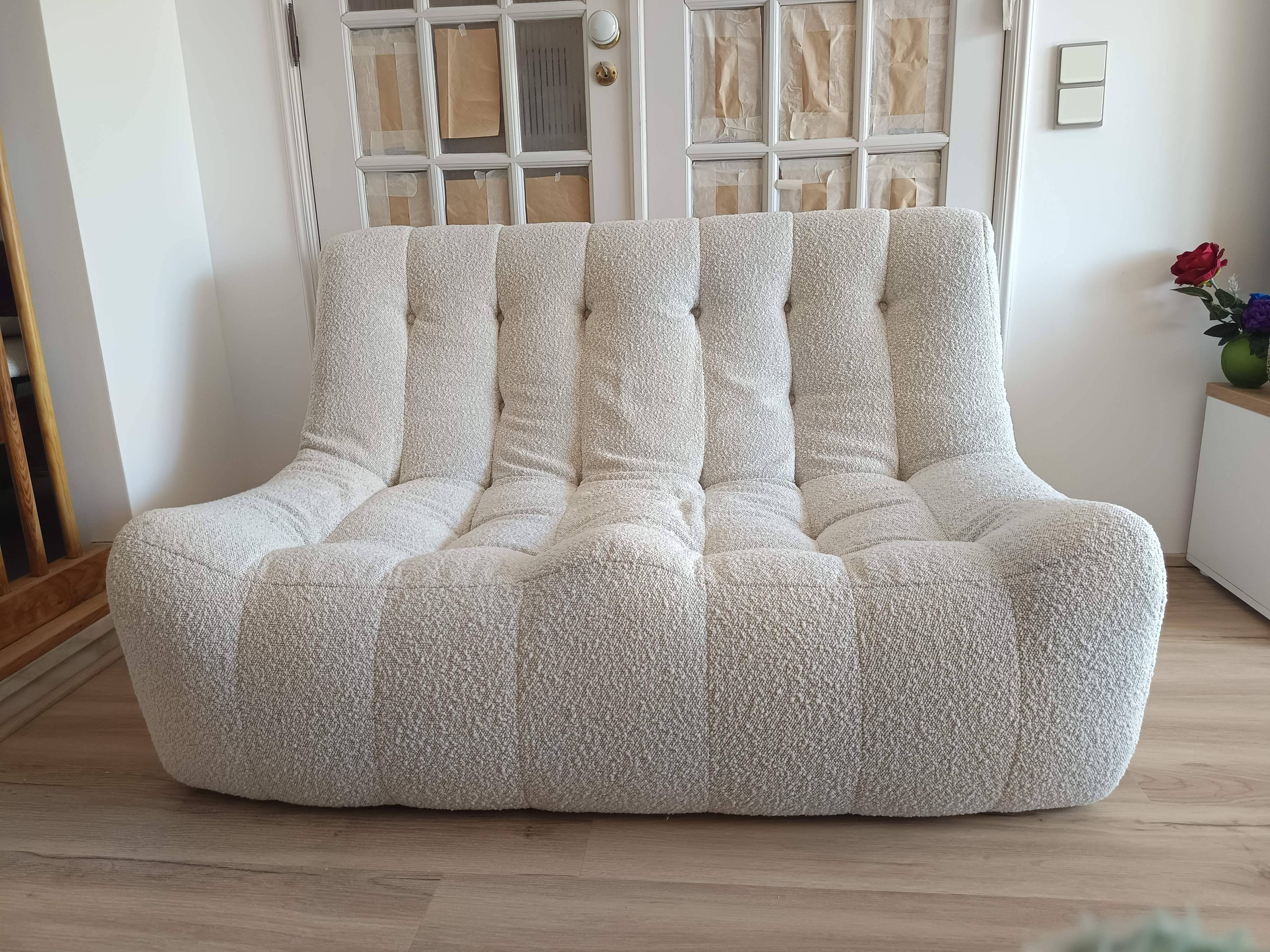 Vintage Steiner two-seater armchair from the 80s.