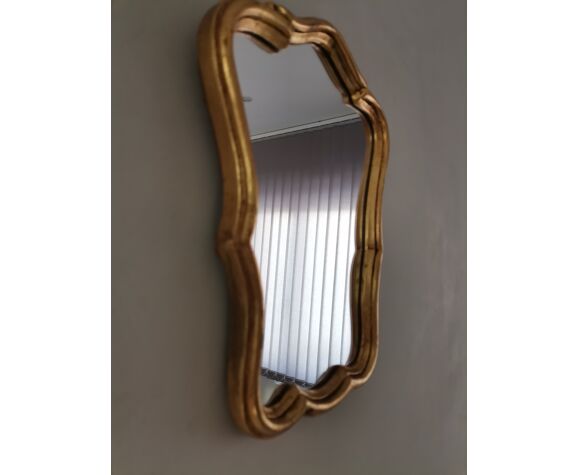 Miroir bois doré 32x25cm