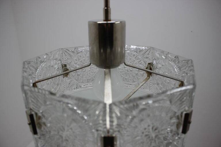 Design mid-century glass pendant by Kamenicky Senov, 1970s, up to six pieces