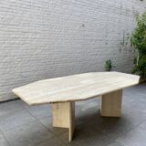 Travertine dining table