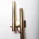 Lot of 4 golden wall lamps